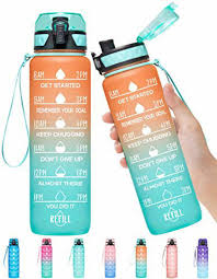 Motivational Sports Water Bottle - Leakproof