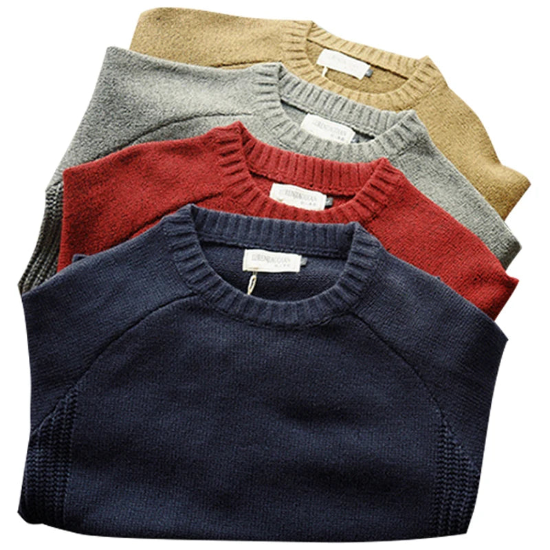 Men’s Oversized Knitted Pullover Sweater