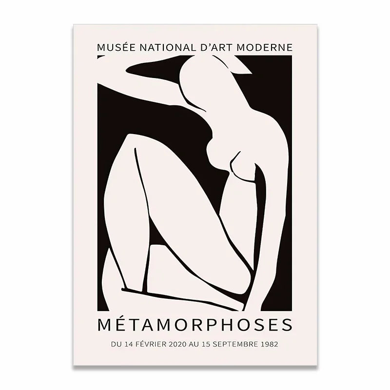 Scandinavian Abstract Matisse Poster – Minimalist Canvas Wall Art