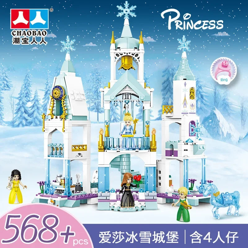 Frozen Princess Ice Castle Building Blocks Set