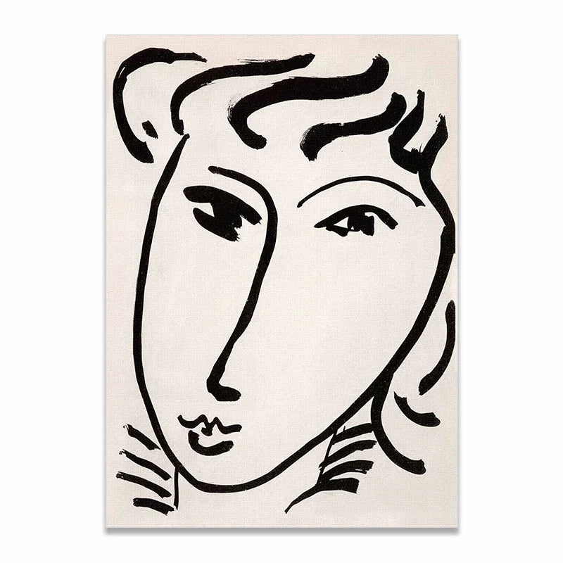 Scandinavian Abstract Matisse Poster – Minimalist Canvas Wall Art
