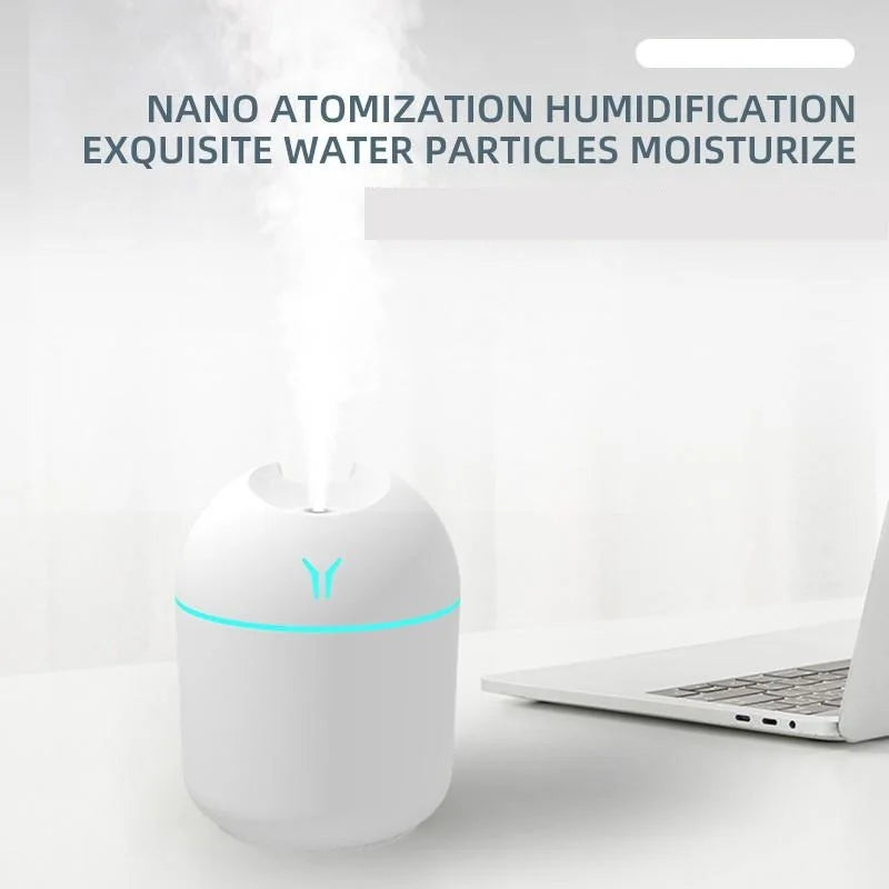 250ml USB Mini Air Humidifier – Ultrasonic Aroma Diffuse
