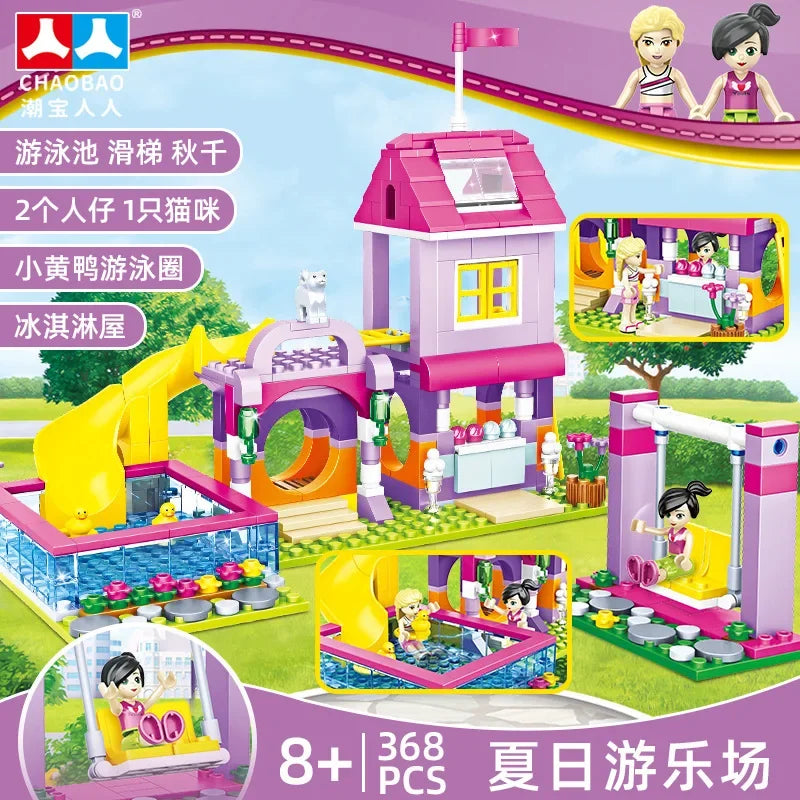 Frozen Princess Ice Castle Building Blocks Set
