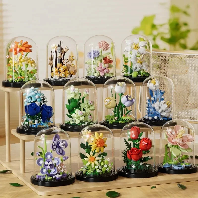 Mini Flower Bouquet Building Blocks