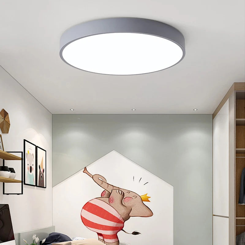 Macaron LED Ceiling Light – Nordic Minimalist Ultra-Thin Design