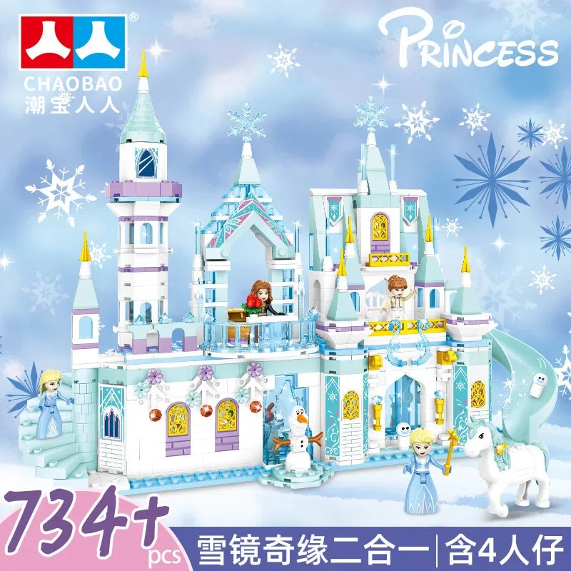 Frozen Princess Ice Castle Building Blocks Set