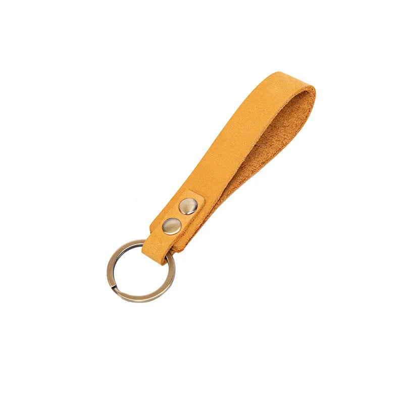 Classic Vintage Men’s Leather Keychain