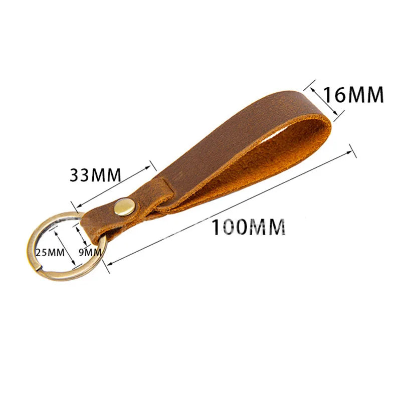 Classic Vintage Men’s Leather Keychain
