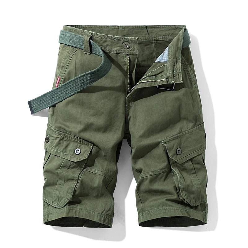 Men’s Tactical Cargo Shorts – Multi-Pocket Cotton Outdoor Shorts
