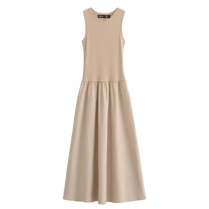 Elegant Long Dress – Sleeveless Casual Party Maxi Dress for Women