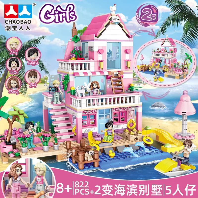 Frozen Princess Ice Castle Building Blocks Set