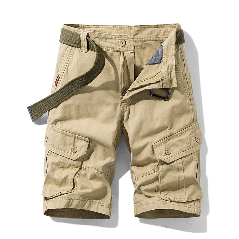 Men’s Tactical Cargo Shorts – Multi-Pocket Cotton Outdoor Shorts