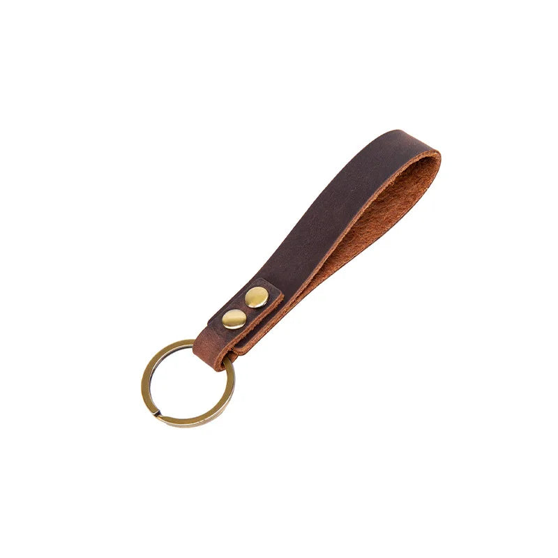 Classic Vintage Men’s Leather Keychain
