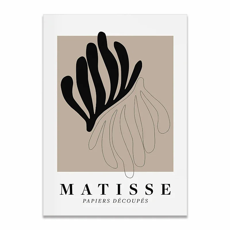 Scandinavian Abstract Matisse Poster – Minimalist Canvas Wall Art