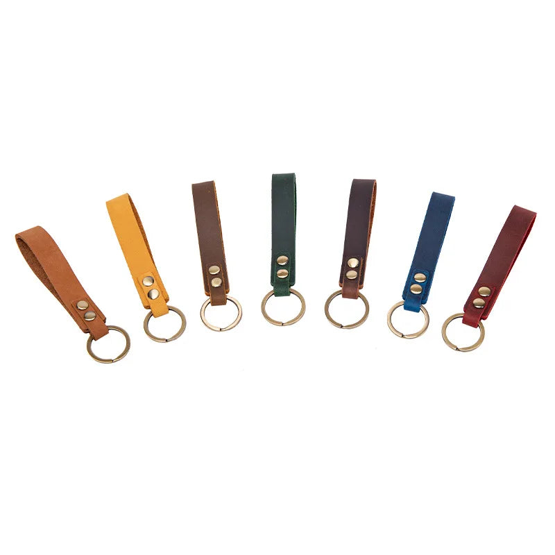 Classic Vintage Men’s Leather Keychain