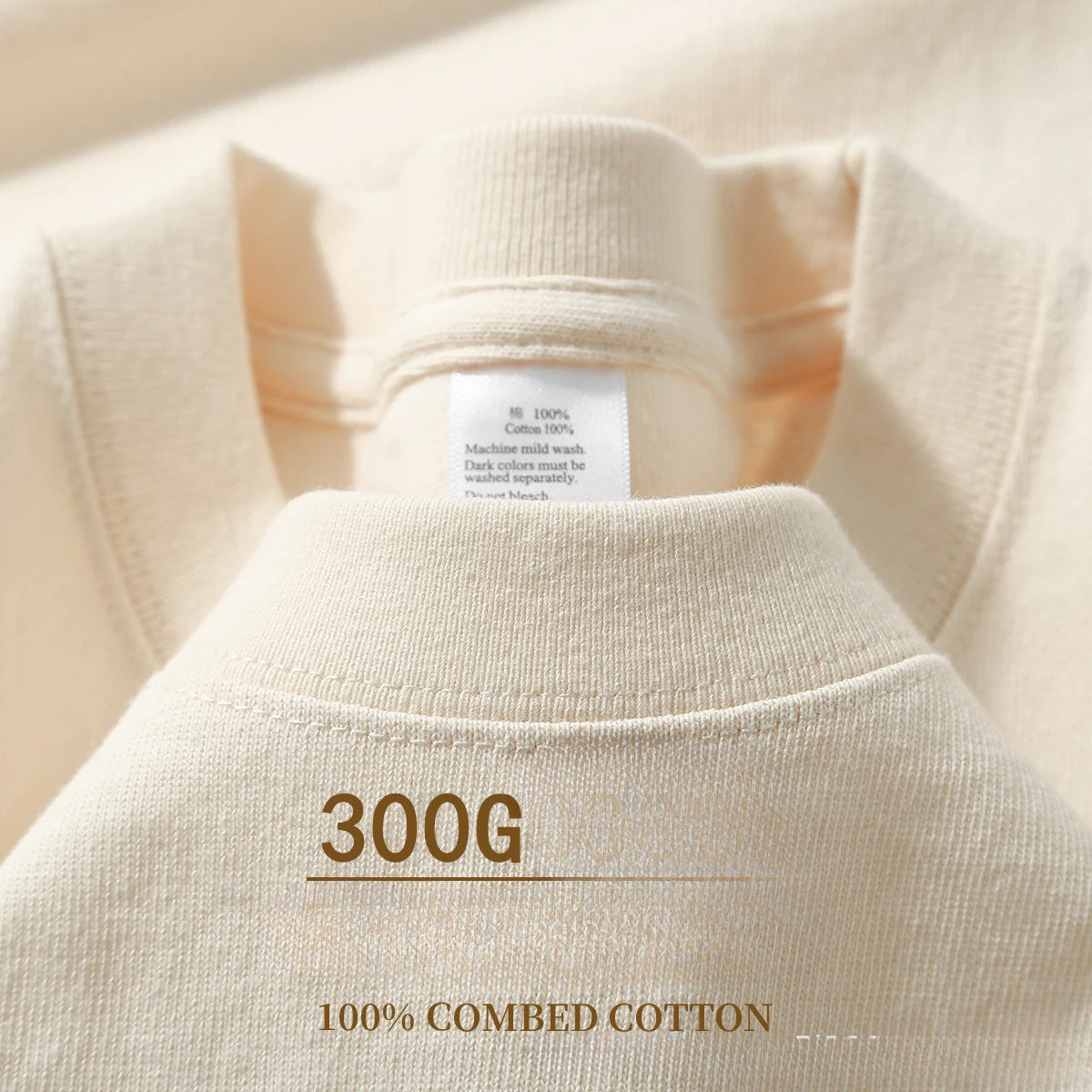 Unisex 300g Heavyweight Cotton T-shirt – Minimalist, Durable & Timeless