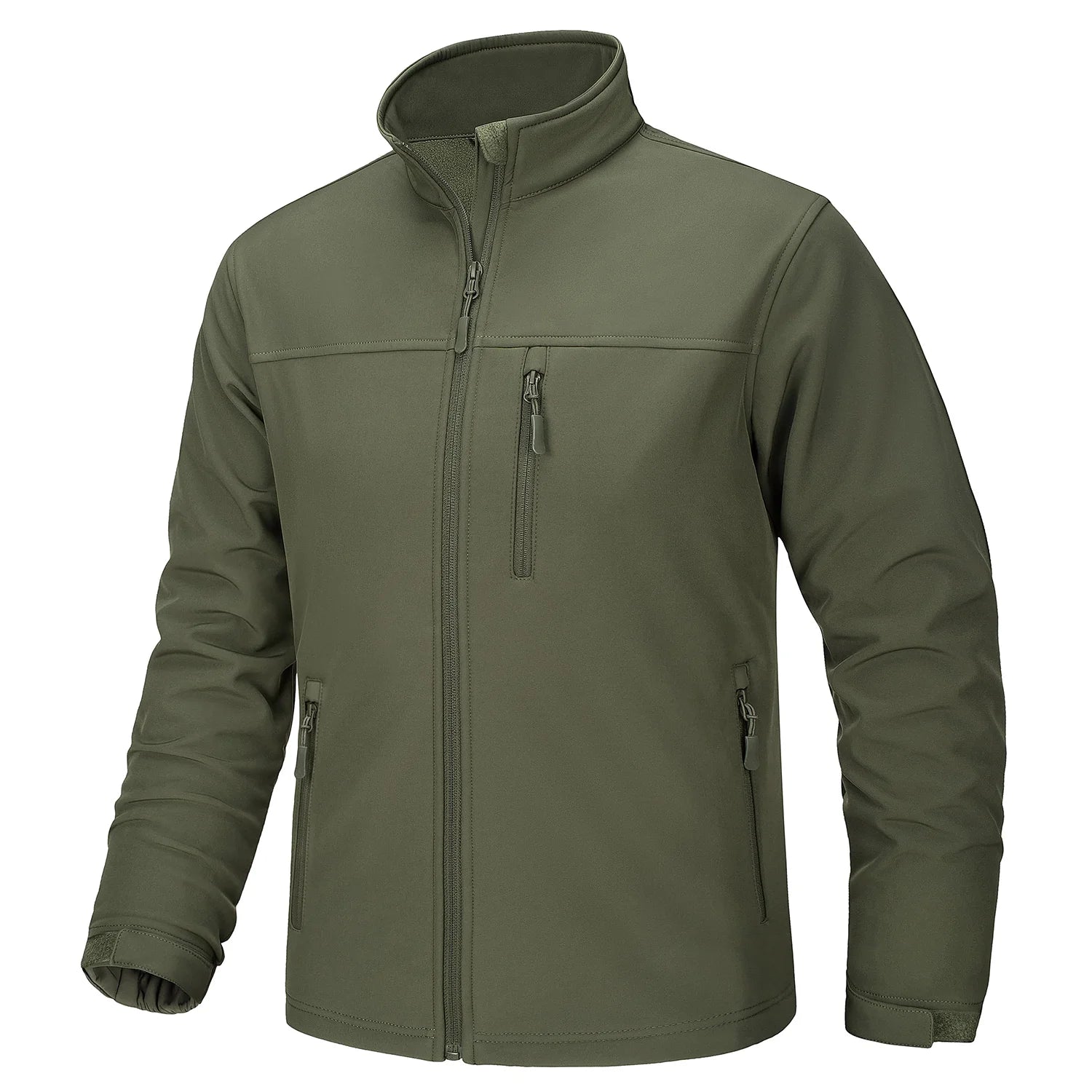 TACVASEN Men’s Waterproof Fleece Lining Windbreaker – Softshell Thermal Outdoor Jacket