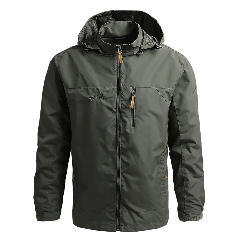 Men’s Tactical Windbreaker Jacket – Waterproof, Lightweight & Hooded