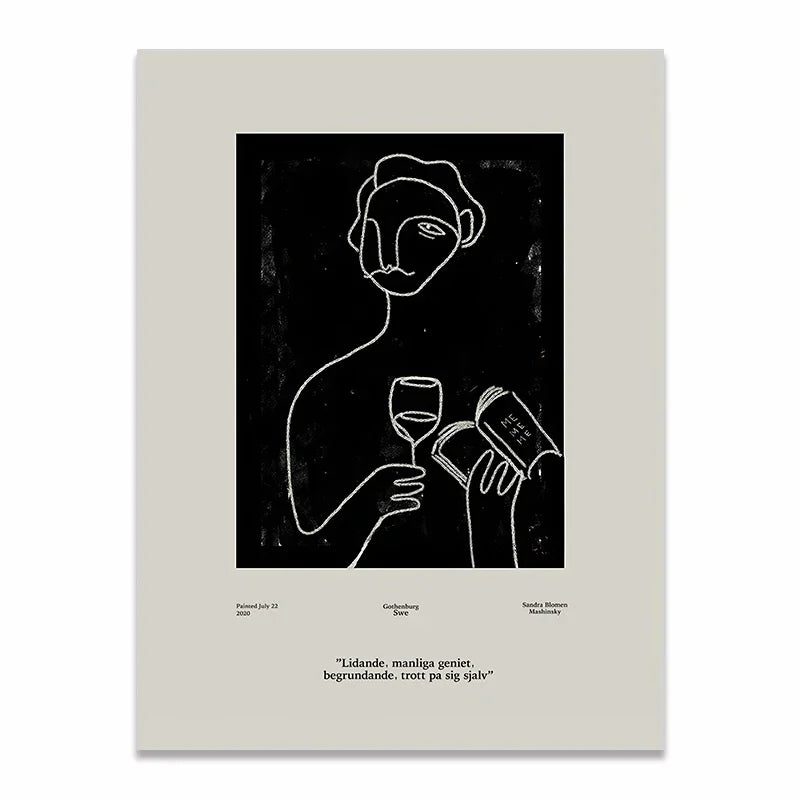 Scandinavian Abstract Matisse Poster – Minimalist Canvas Wall Art