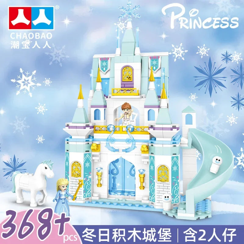 Frozen Princess Ice Castle Building Blocks Set
