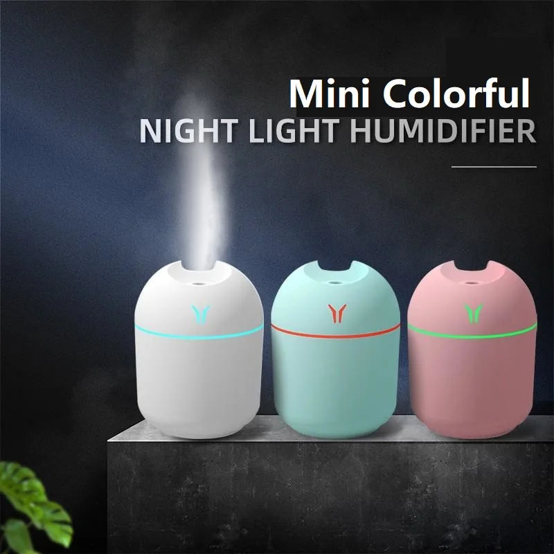 250ml USB Mini Air Humidifier – Ultrasonic Aroma Diffuse