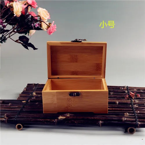 Bamboo Jewelry Storage Box – Handcrafted Wooden Organizer
