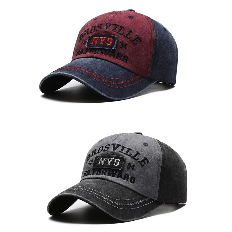 Men’s Casual Washed Cotton Baseball Cap