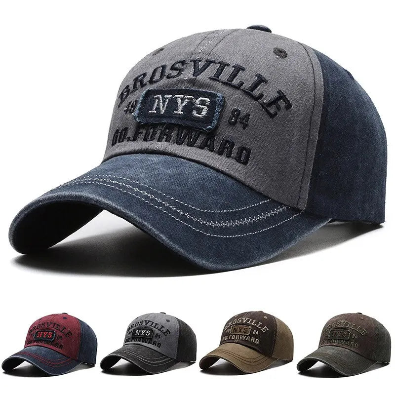 Men’s Casual Washed Cotton Baseball Cap