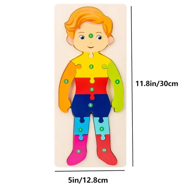 Wooden Puzzle Set for Kids
