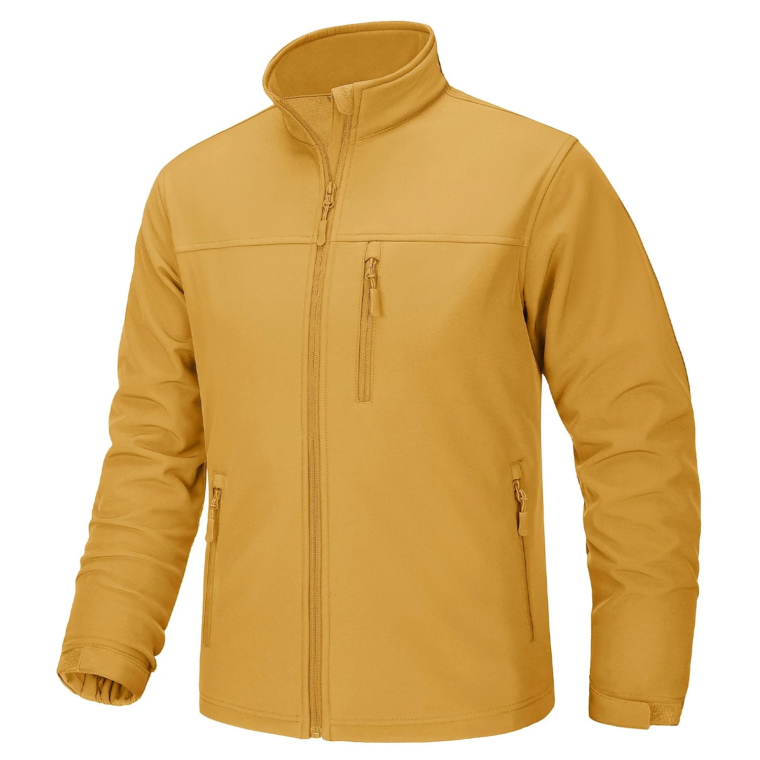 TACVASEN Men’s Waterproof Fleece Lining Windbreaker – Softshell Thermal Outdoor Jacket