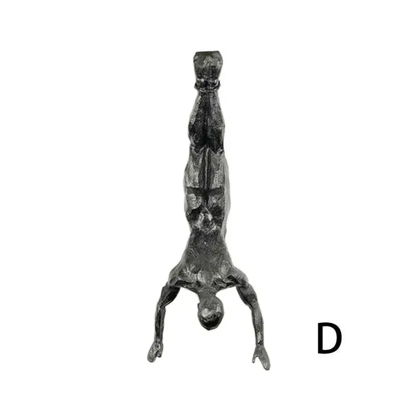 Athlete Rock Climbing Man Resin Wall Sculpture