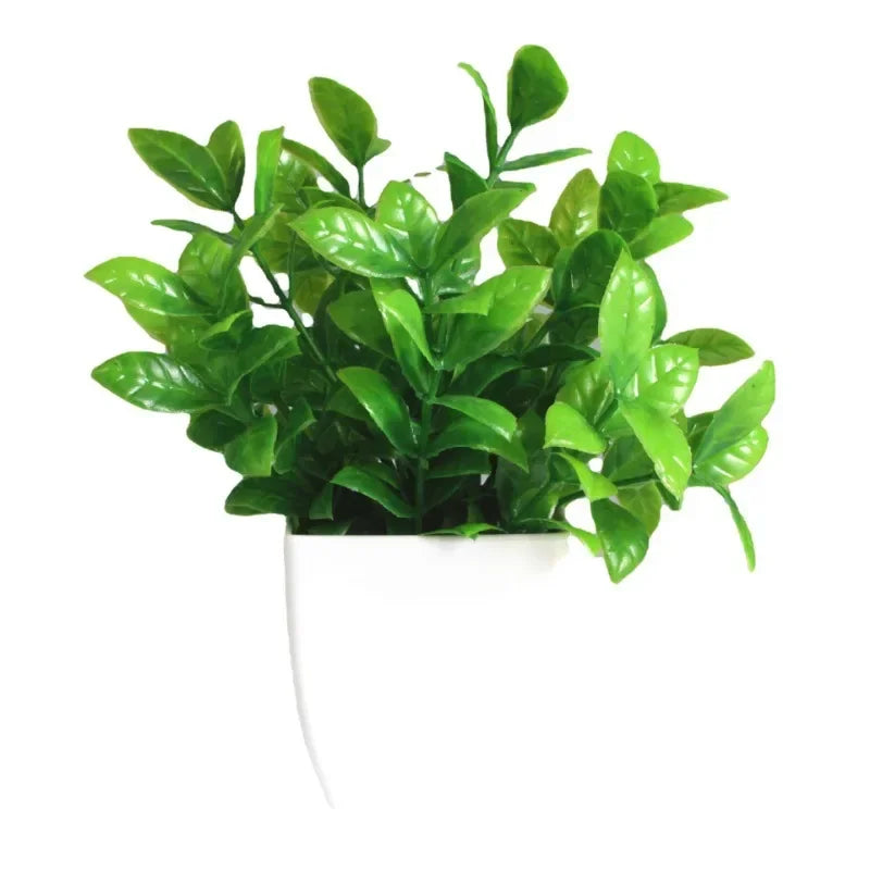 Artificial Green Bonsai – Eucalyptus Fake Potted Plant for Home, Office, or Garden Decoration