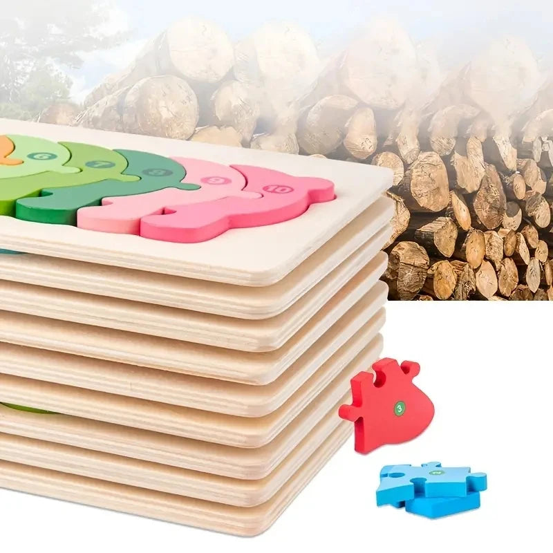 Wooden Puzzle Set for Kids