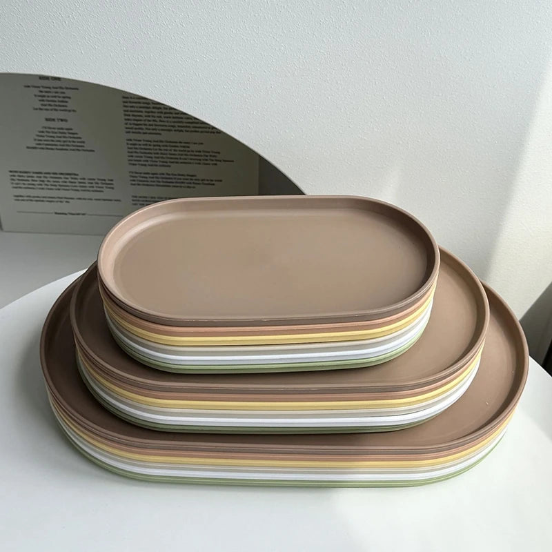 Stackable Oval Nordic Style Tray