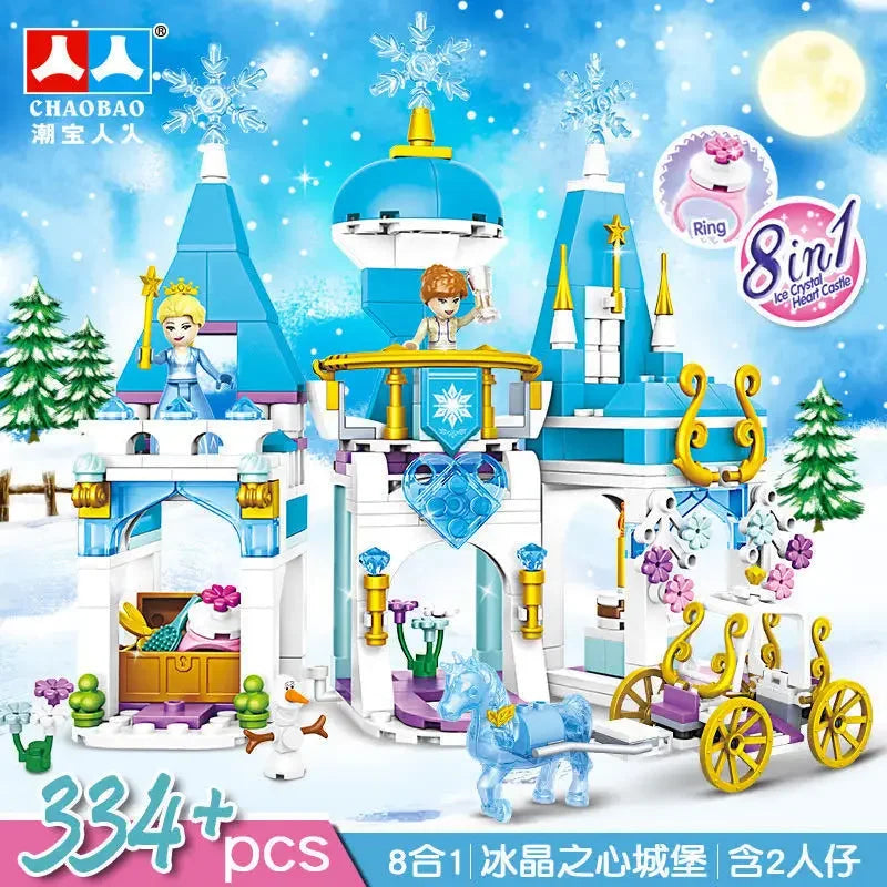 Frozen Princess Ice Castle Building Blocks Set