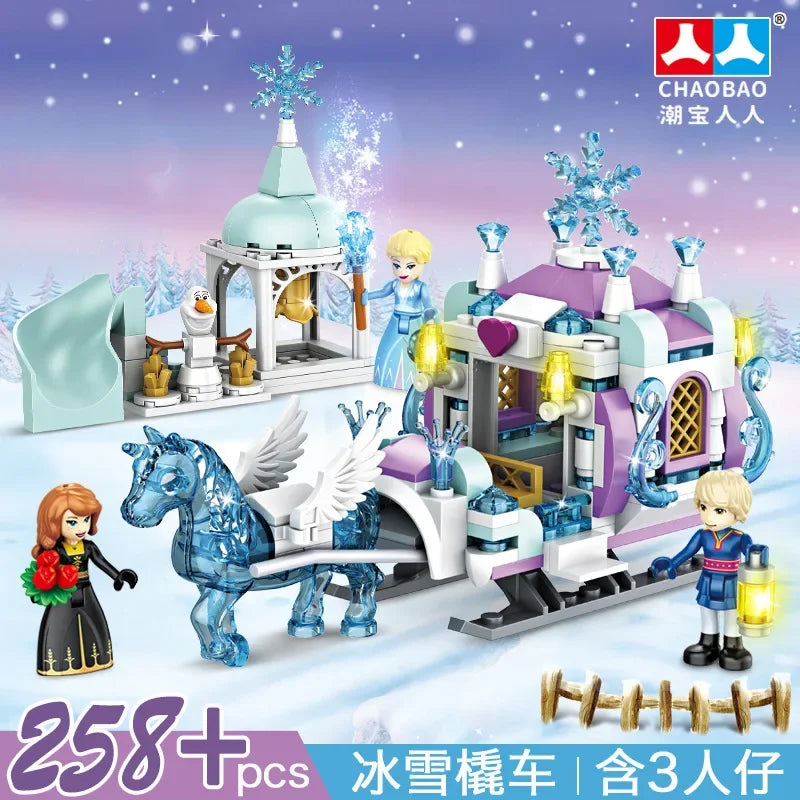 Frozen Princess Ice Castle Building Blocks Set
