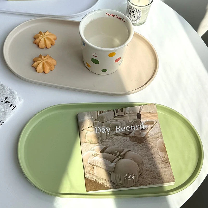 Stackable Oval Nordic Style Tray