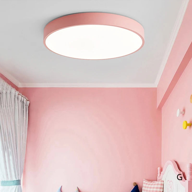 Macaron LED Ceiling Light – Nordic Minimalist Ultra-Thin Design