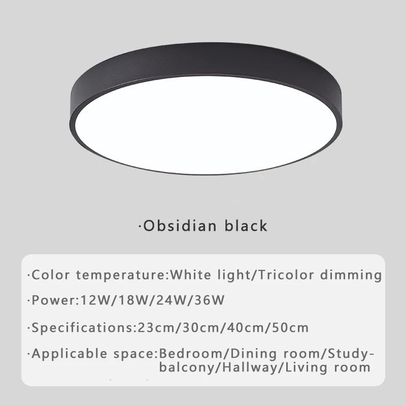 Macaron LED Ceiling Light – Nordic Minimalist Ultra-Thin Design