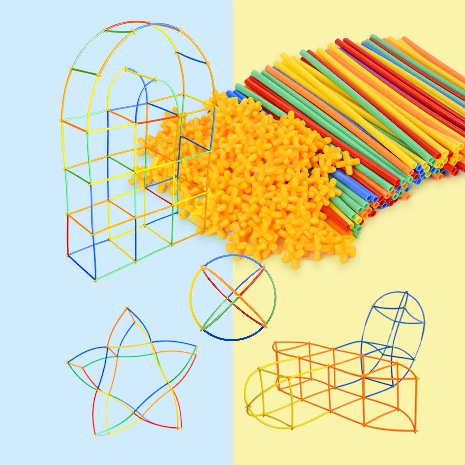 Magic Straw Builders – Flexible STEM Construction Kit