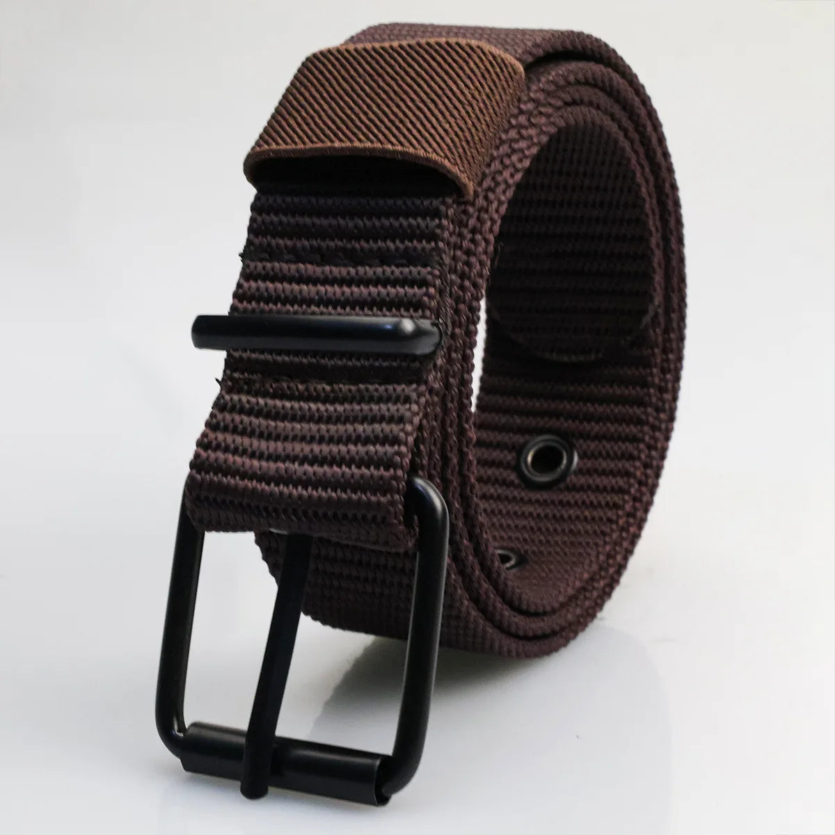 Men’s Canvas Belt with Metal Pin Buckle