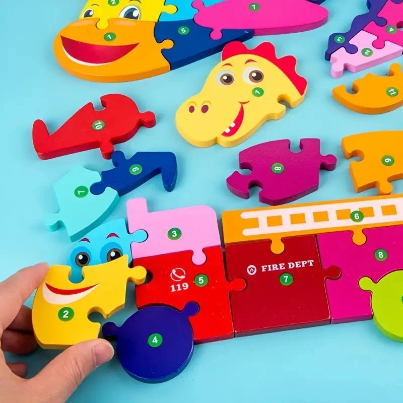 Wooden Puzzle Set for Kids