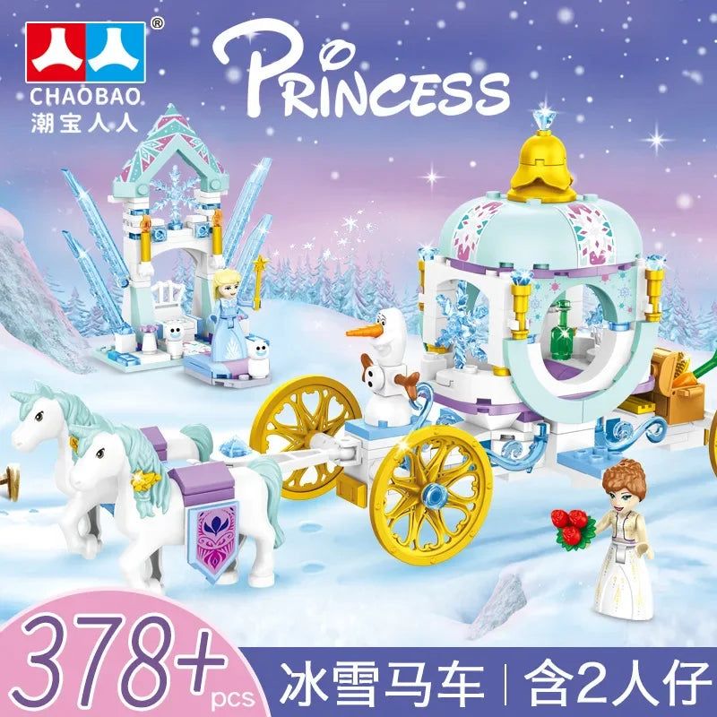Frozen Princess Ice Castle Building Blocks Set