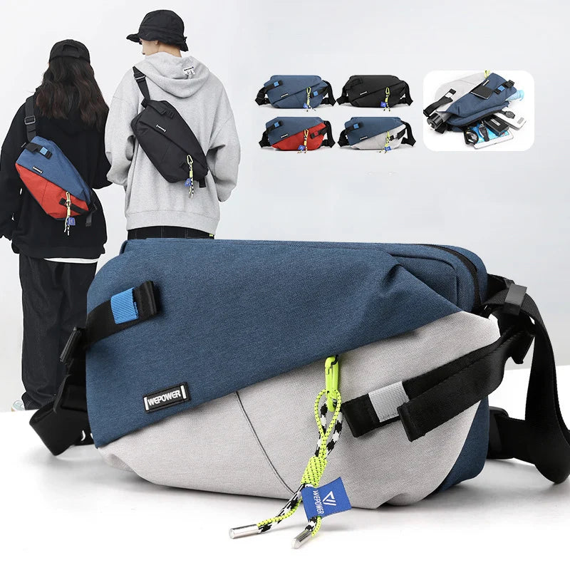 High-Quality Nylon Waist & Chest Crossbody Bag
