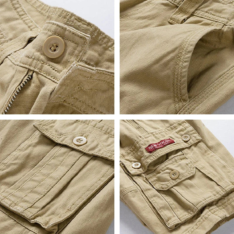 Men’s Tactical Cargo Shorts – Multi-Pocket Cotton Outdoor Shorts