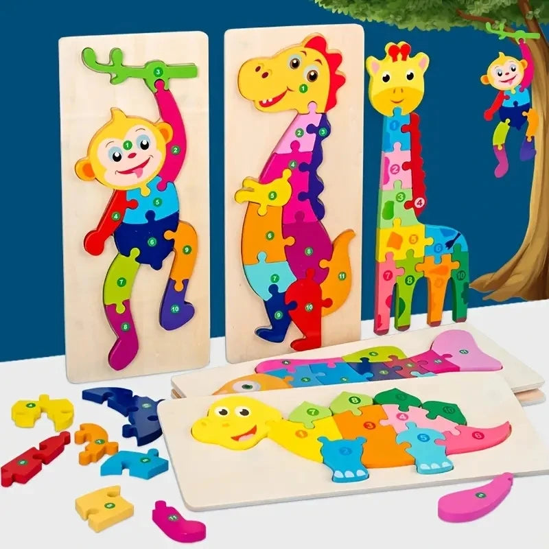 Wooden Puzzle Set for Kids