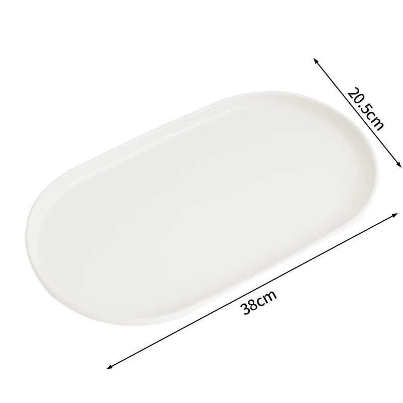 Stackable Oval Nordic Style Tray