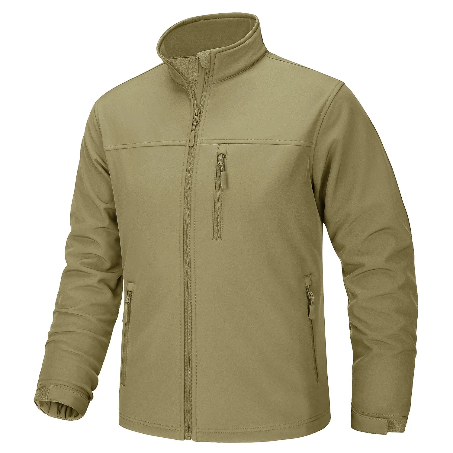 TACVASEN Men’s Waterproof Fleece Lining Windbreaker – Softshell Thermal Outdoor Jacket