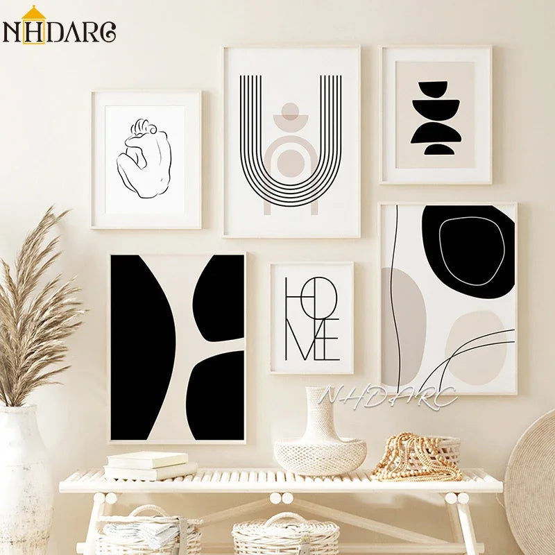 Scandinavian Abstract Matisse Poster – Minimalist Canvas Wall Art