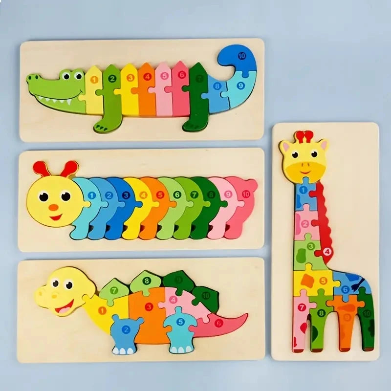 Wooden Puzzle Set for Kids